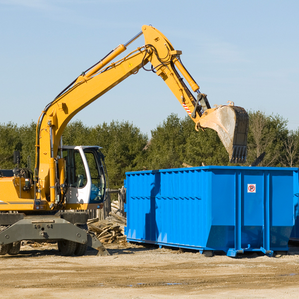 are there any restrictions on where a residential dumpster can be placed in Jewett OH